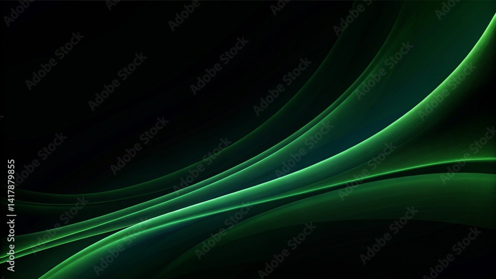 Poster green abstract digital wave for backgrounds and presentations, abstract blue wave background, presen