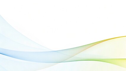 Fototapeta premium Minimalistic soft light abstract swoosh wave border layout, elegant flow design background with smooth curves and gentle motion perfect for modern presentations or digital templates