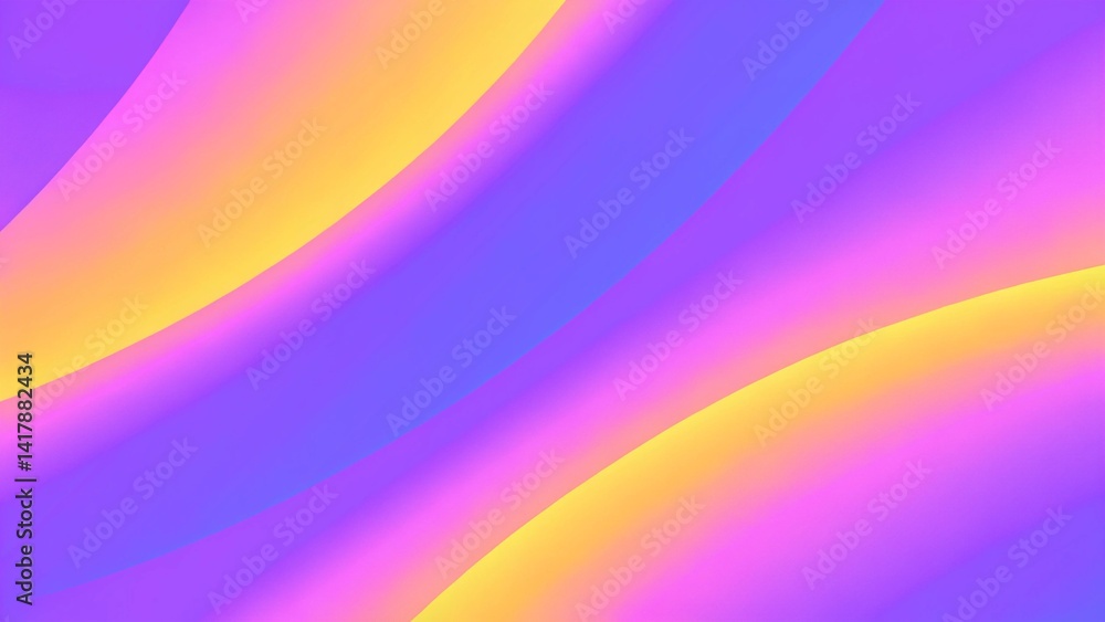 Poster Modern colorful blue and green abstract soft 3D flow shapes. Liquid wave gradient background, dynamic vibrant fluid motion design, creative smooth texture, digital art for modern visual aesthetics