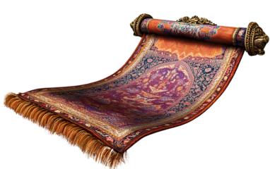 A flying carpet from Aladdin's lamp, a transparent background PNG