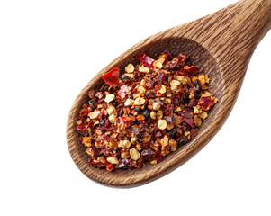 Spicing up your meals chili flakes in kitchen food flavor isolated on transparent background
