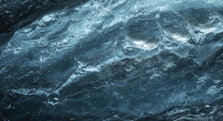 Obraz premium Abstract frozen ice formation texture creating a beautiful pattern