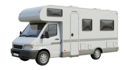 Isolated Camper Van for Vacation Travel
