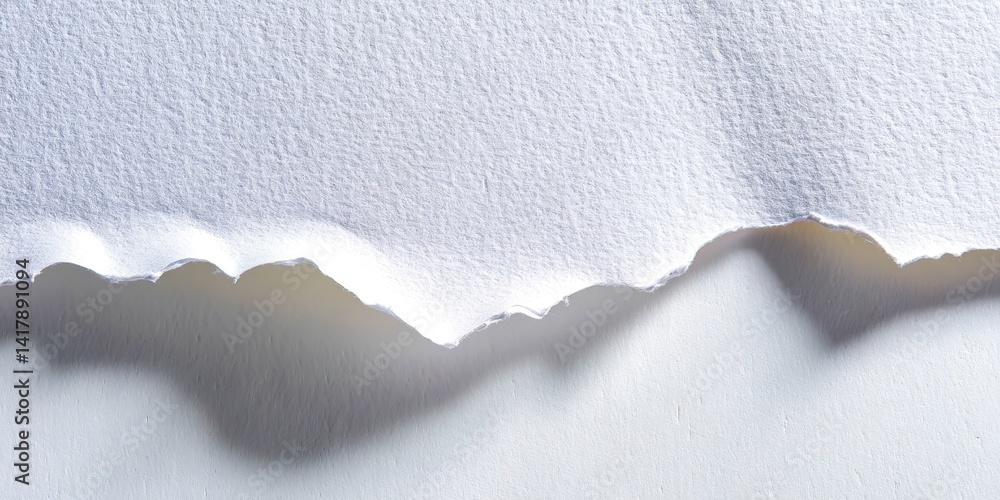 Poster A white sheet of paper with a wave pattern on it