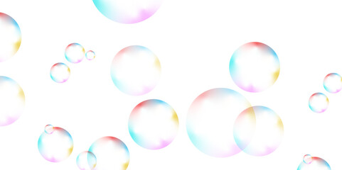 Abstract white background with colorful gradient circle. Modern abstract white bubble background . seamless and retro pattern technology and business concept . background for report and project prese