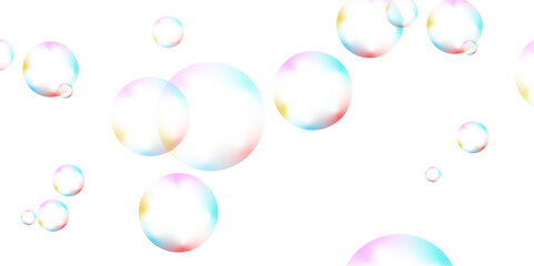 Abstract white background with colorful gradient circle. Modern abstract white bubble background . seamless and retro pattern technology and business concept . background for report and project prese