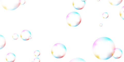Abstract white background with colorful gradient circle. Modern abstract white bubble background . seamless and retro pattern technology and business concept . background for report and project prese	