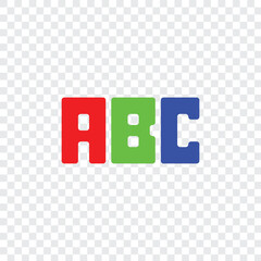 202 a rectangle square quadrilateral polygon shape alphabet word letter geometric educational logo coloe A B C