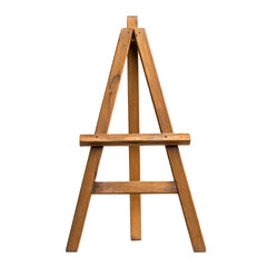 A Wooden Easel Isolated On A... on a transparent background