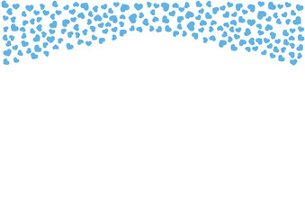 ハート柄の背景 青系の単色 ハート