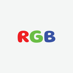 209 alphabet word letter educational logo R G B color