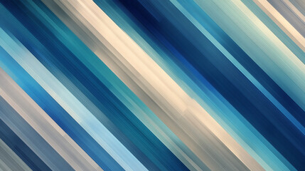 Obraz premium Diagonal lines in shades of blue, beige, and grey create a dynamic abstract texture, suggesting movement and energy, ideal for modern design projects