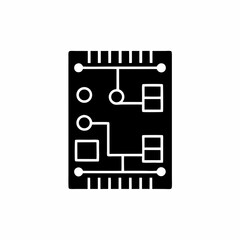 creative details Circuit board icon Vector Illustration