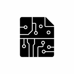 creative details Circuit board icon Vector Illustration