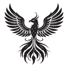 Obraz premium Tribal Phoenix Bird Illustration.