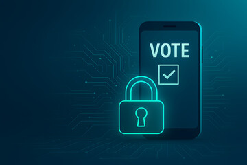 Secure smartphone-based digital voting ensuring encrypted remote elections, mobile access to protected election platforms, cybersecurity in e-governance
