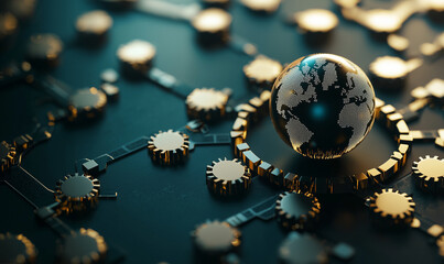 Implementing carbon offsetting solutions for sustainable growth urban environment conceptual art nature close-up view environmental awareness