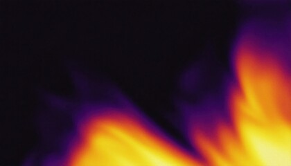 thermal flame abstract in infrared color palette with black background vivid heat visualization for science presentations, energy themes, and AI design

