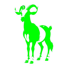 green male goat icon