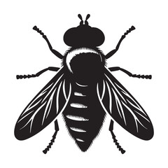 Fearsome Horsefly silhouette, a true predator among insects – Horsefly illustration – Minimalist Horsefly vector – Insect silhouette

