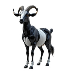 black 3D male goat icon