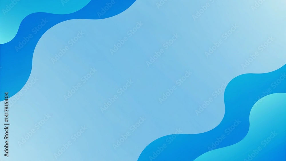 Aufkleber Abstract blue modern vector background with minimalist dynamic and smooth wave shapes abstract background. Stylish flow lines, futuristic design, elegant curves, tech-inspired motion graphics