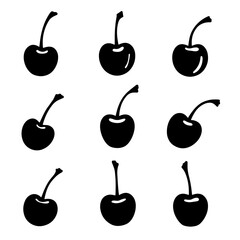 seamless pattern with cherries