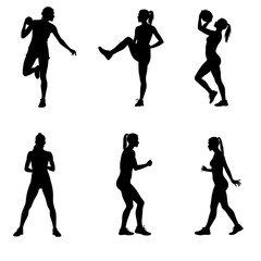 vector silhouettes of people