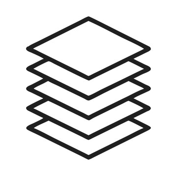 Layer Stack Representing Multi-Level Design Icon Design