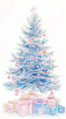 christmas tree with
]