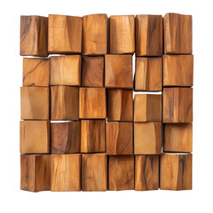 A Wooden Wall Art Piece Isola... on a transparent background