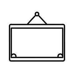 Whiteboard or Corkboard Decor Line Art