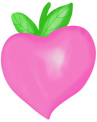heart shaped apple