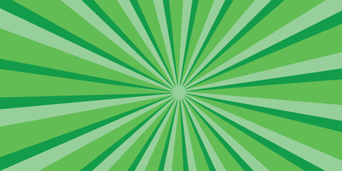 Abstract background with Classic vintage sun rays pattern. green and white swirling pattern background