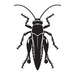 Crisp Locust silhouette, cleanly designed for high impact – Locust illustration – Minimalist Locust vector – Insect silhouette

