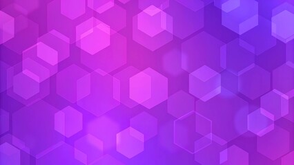 Abstract purple geometric bokeh. Hexagons background. Futuristic design with soft light effects and elegant glow for digital art, tech presentations, or modern graphic backgrounds