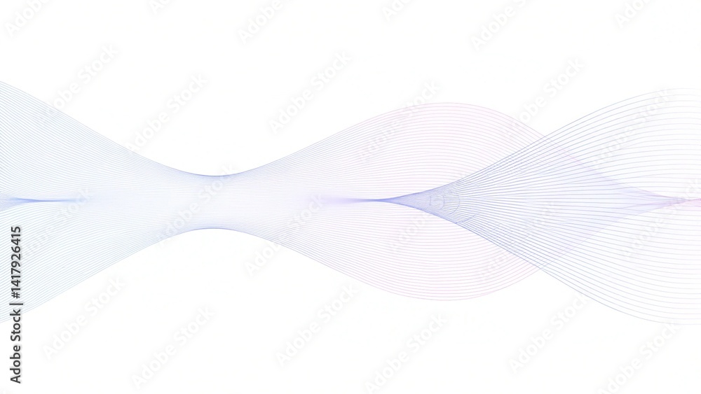 Aufkleber Abstract technology concept wave flow science connection futuristic colorful digital innovation background network particles motion design energy visualization
