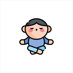 cartoon illustration of a boy