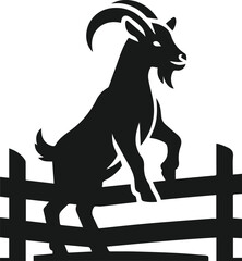 Goat vector silhouette