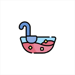 flat icon with shadow vector eps 10