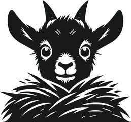 Goat vector silhouette