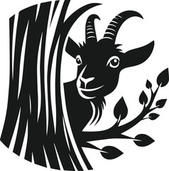 Goat vector silhouette