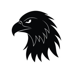 Obraz premium eagle head silhouette
