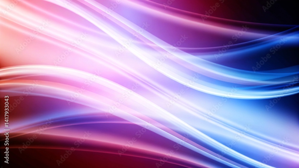 Aufkleber fantastic elegant wave panorama background design illustration, abstract fluid motion art with color
