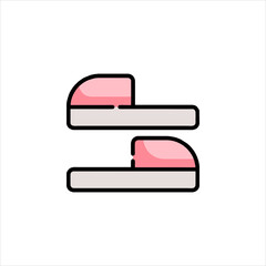 vector illustration of a red pen