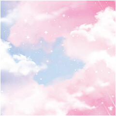 Cloud background in pastel baby pink color
