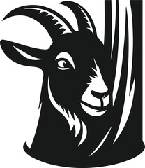Goat vector silhouette