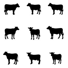 farm animals silhouettes