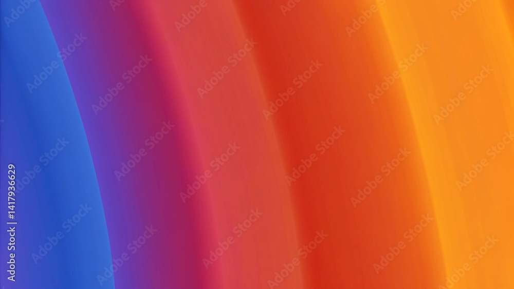 Poster Nice and beautiful colorful gradient with wave, swirl, fluid, blur, and dynamic effects. Mesh gradient with rainbow, vivid and modern vibrant colors, abstract digital motion background art