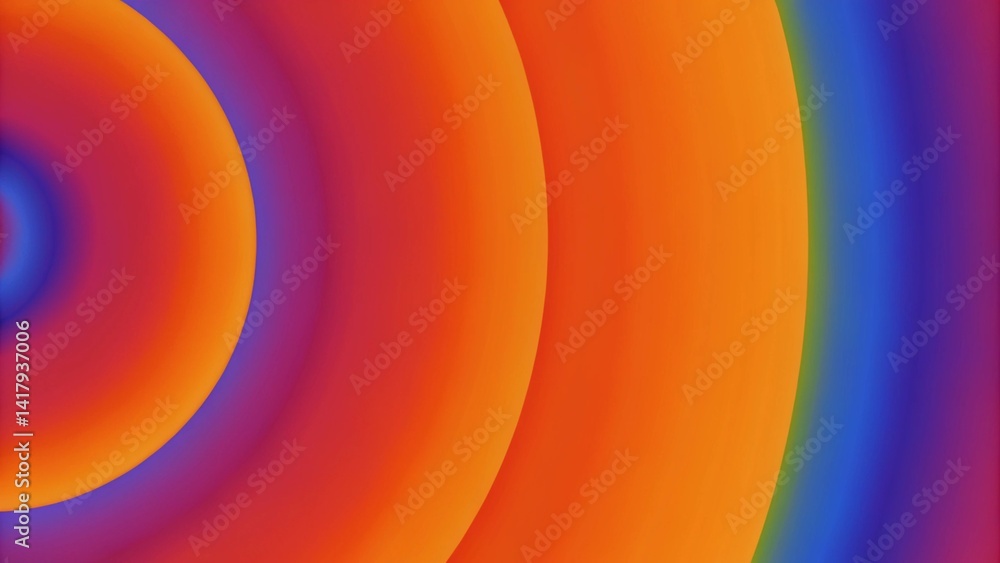 Poster Nice and beautiful colorful gradient with wave, swirl, fluid, blur, and dynamic effects. Mesh gradient with rainbow, vivid and modern vibrant colors, abstract digital motion background art